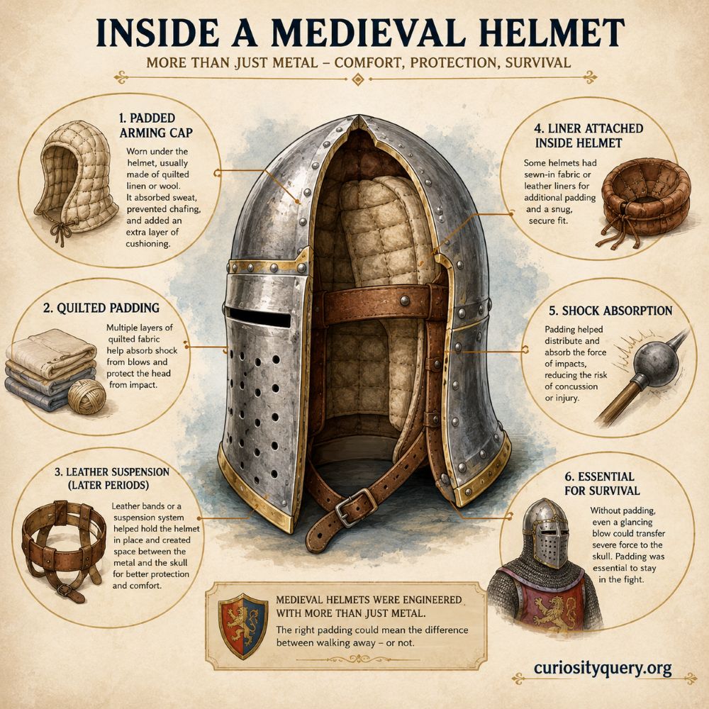 Medieval-helmet-padding